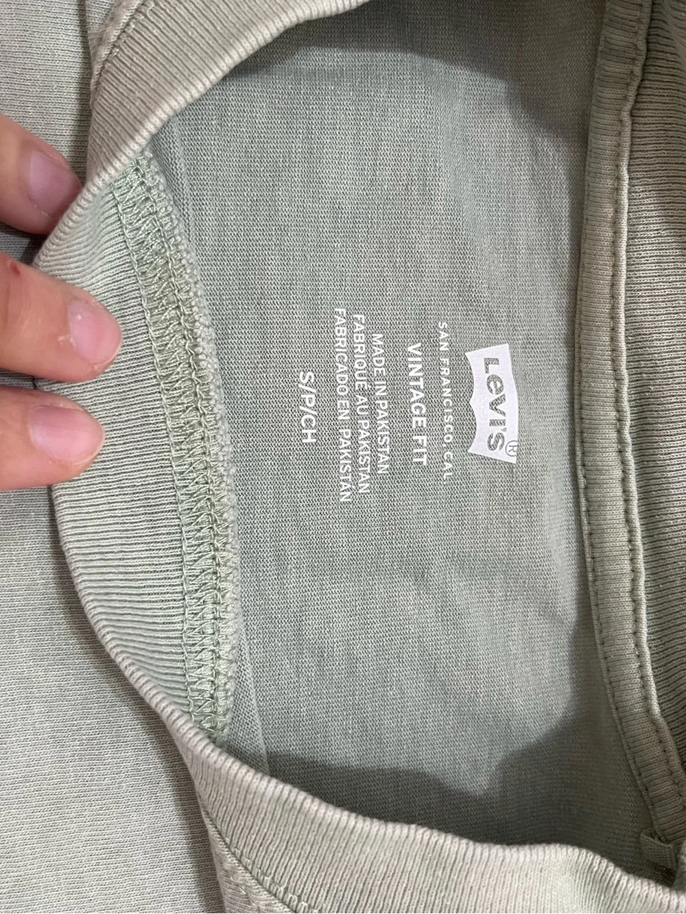 Levi's Light Sage Crew Neck Tee